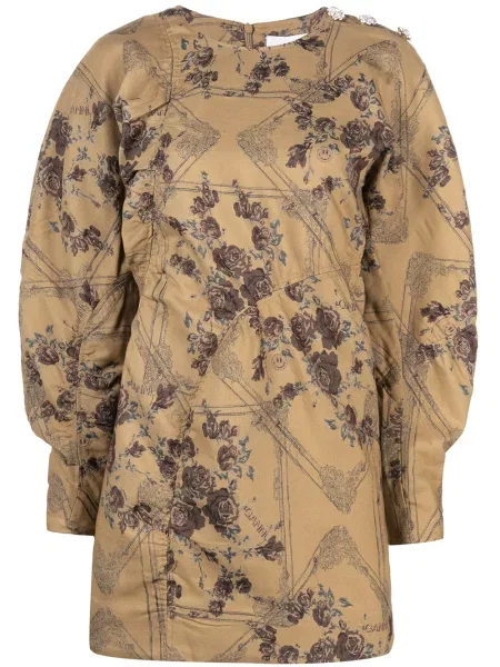 Virágos jacquard ruha Ganni