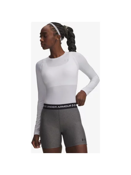 Koszulka z długim rękawem Under Armour HeatGear Compression XS biały
