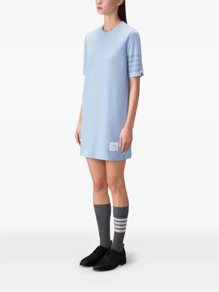 Rochie mini Thom Browne din jerseu de costum albastru