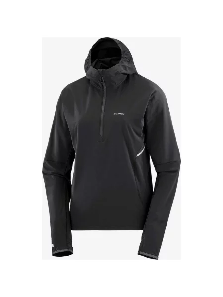 Kurtka z kapturem Salomon Sense Aero Hybrid Half Zip XL czarna