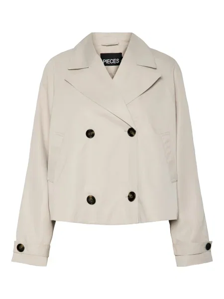 PIECES Palton de primăvară-toamnă PCSCARLETT grej