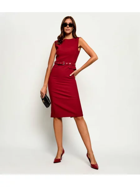 Pinko Rochie Acalypha roșu
