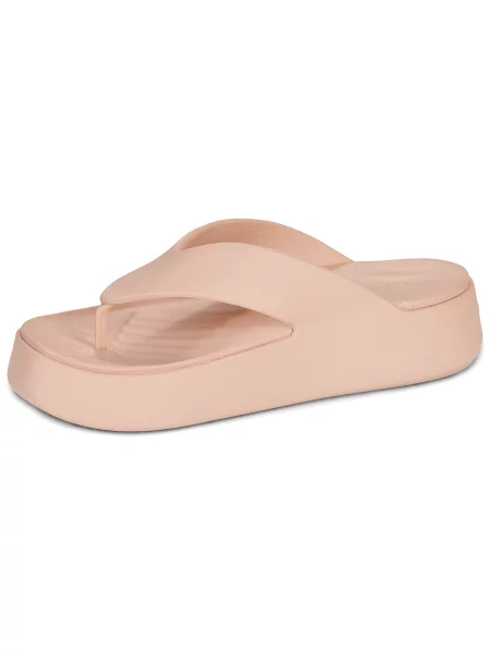 Natikače Crocs s platformom ružičasta