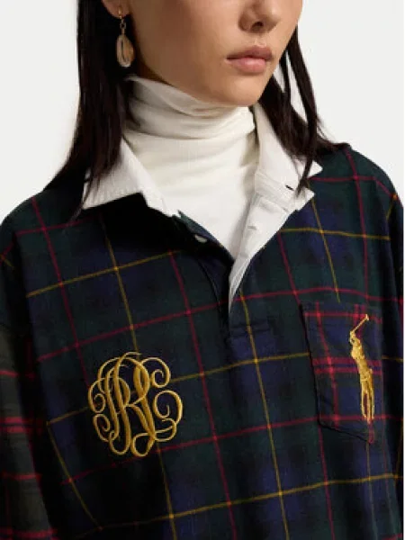 Polo Ralph Lauren Pulover tamno plava / žuta / tamno zelena crvena