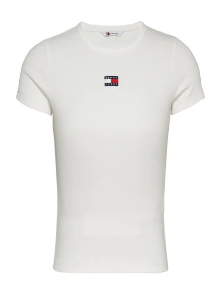 Tommy Jeans Marškinėliai Badge balta