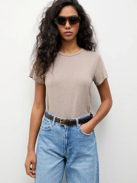 Answear.LAB t-shirt beżowa