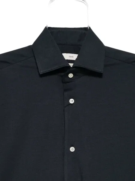 Hedvábná dlouhá košile Liu Jo modrá