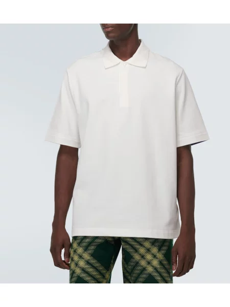 Polo Burberry alb