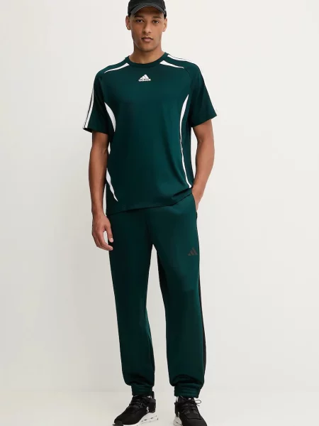 Спортивні штани adidas Stadium з аплікацією зелений