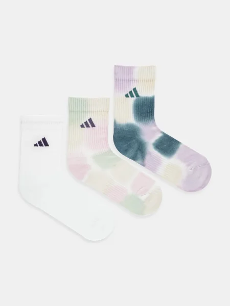 Чорапи adidas Tie Dye 3 чифта бяло