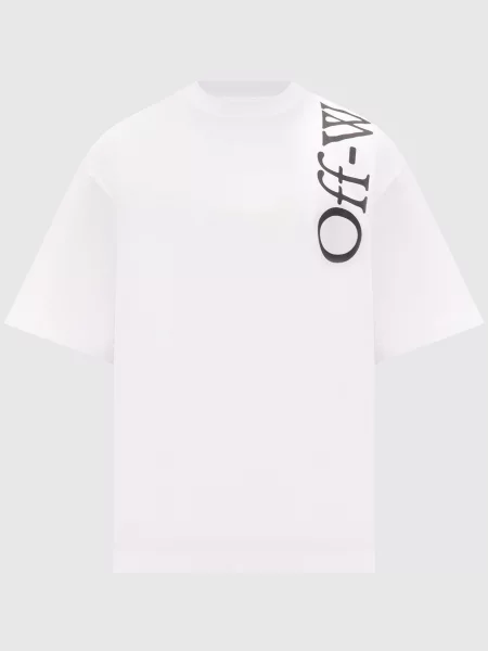 Футболка з контрастним логотипом Off-white біла