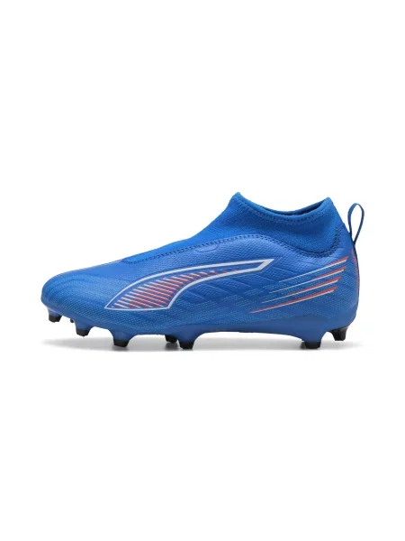 PUMA Młodzieżowe buty piłkarskie ULTRA 6 MATCH+ FG/AG bez sznurowadeł Buty 29 niebieski