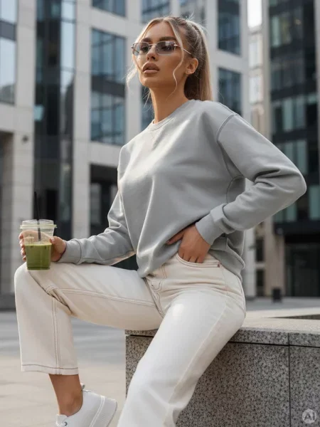 Bluza SWAN Dstreet szara