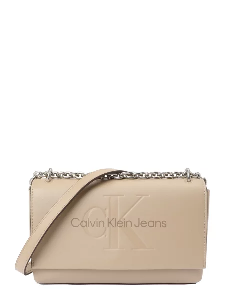 Ročna torba Calvin Klein Jeans bež