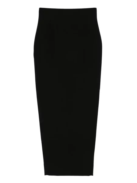 Maksi spódnica maxi Rick Owens z wysoką talią czarna