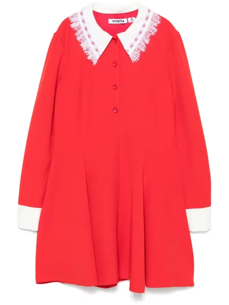 Rochie Vivetta din dantelă de costum roșu