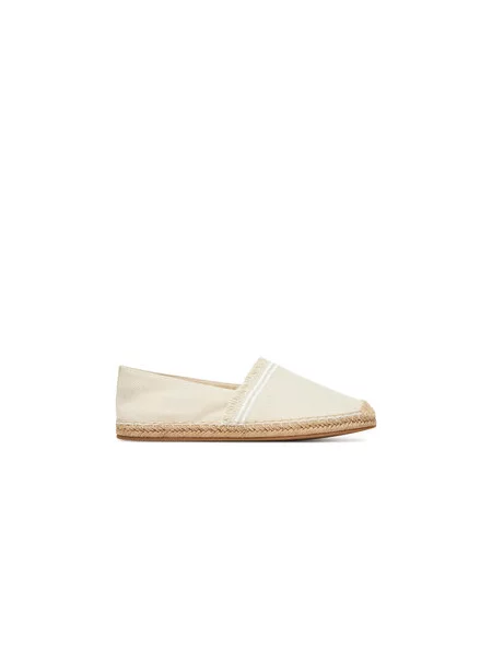 Tommy Hilfiger Espadrilky Fringe Canvas Closed Espadrille béžová