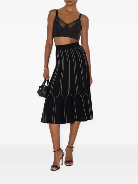Top Elisabetta Franchi de lână negru
