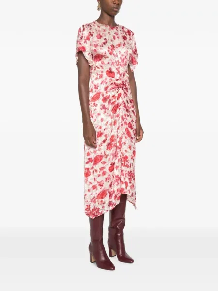 Rochie midi Isabel Marant cu model floral cu imagine