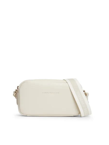 TOMMY HILFIGER Geantă de umăr ESSENTIAL crem alb
