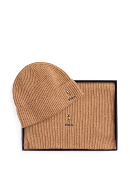 Chiloți Polo Ralph Lauren din țesătură twill cu autograf cu glugă albastru