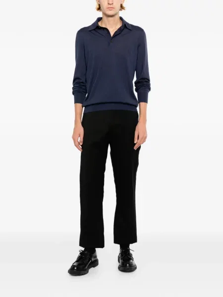 Tricou polo Zegna albastru