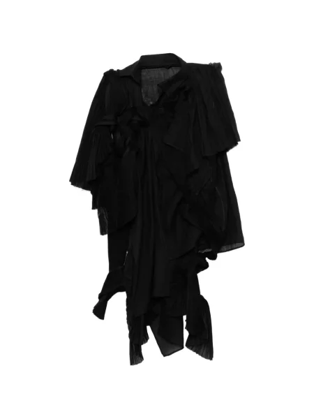 Bluză Yohji Yamamoto asimetrică negru