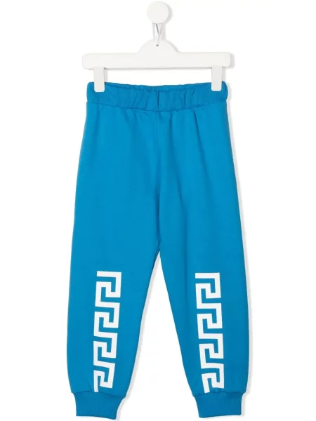 Spodnie dziecięce Versace niebieskie