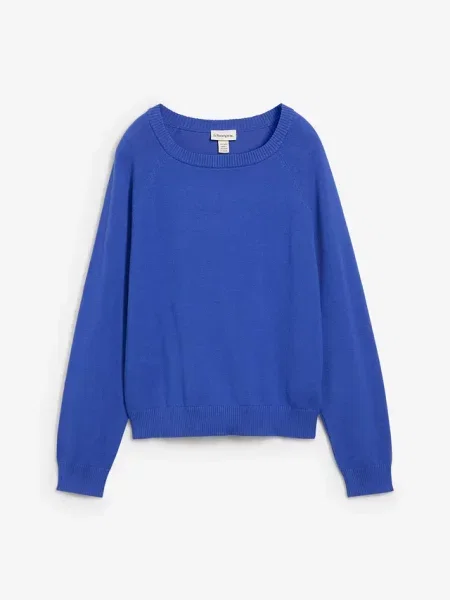 Sweter dzianinowy niebieski