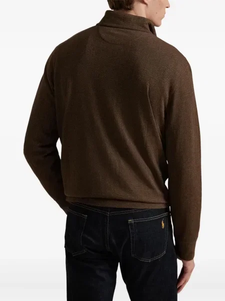 Șapcă Polo Ralph Lauren cu două rânduri de nasturi de in în carouri albastru