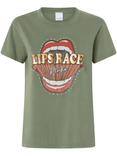 Tricou Pinko cu imagine verde