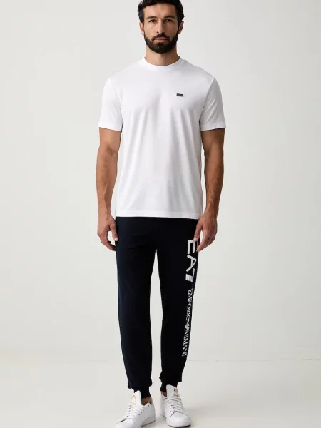 Emporio Armani tričko pánske s modalom biela