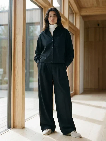 Куртка-сорочка Seventeen бавовна/віскоза чорний