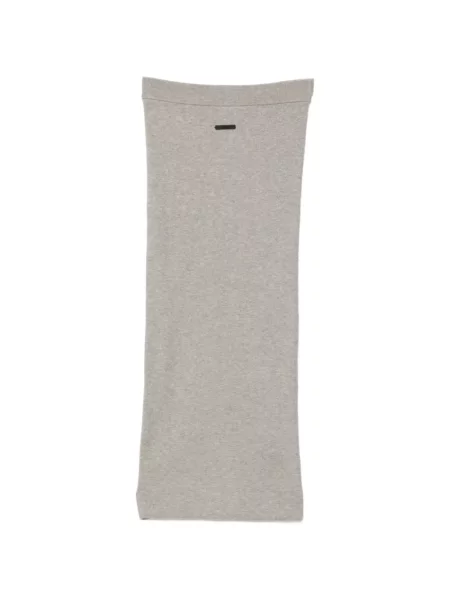 Pletené midi sukně Fear Of God Essentials šedé
