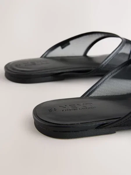 Next Ujjelválasztó-pántos szandál Forever Comfort' fekete