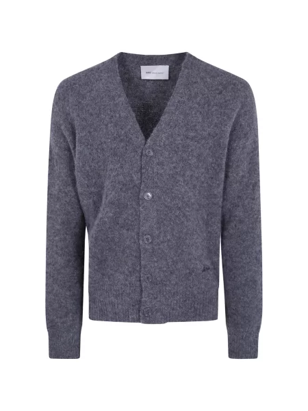 Cardigan Ami Paris cu decolteu în V gri