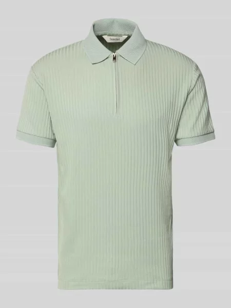 Koszulka polo o kroju regular fit z dodatkiem bawełny Model FAVE' Selected Homme