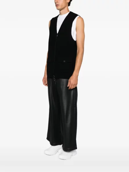 Плетен елек Yohji Yamamoto черно