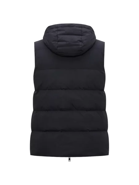 Vestă Peserico cu glugă negru