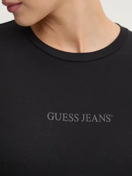 Guess Jeans Блуза с дълги ръкави черно