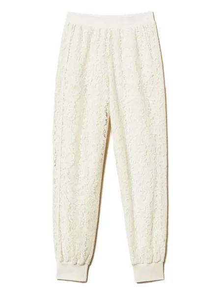 Pantaloni de jogging Twinset din dantelă