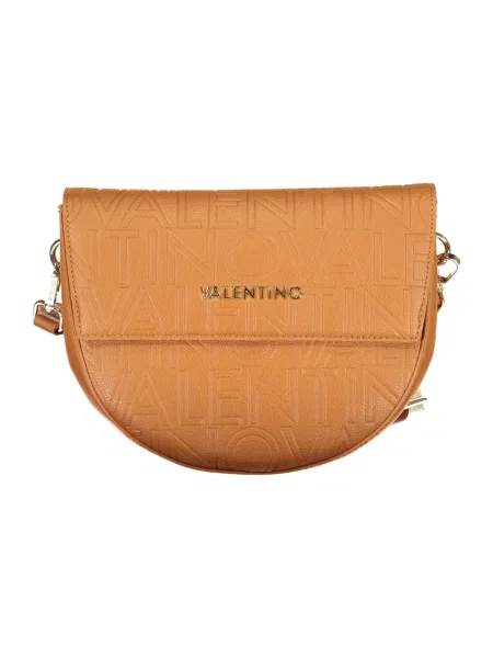 Lniana torebka crossbody Valentino By Mario Valentino brązowa