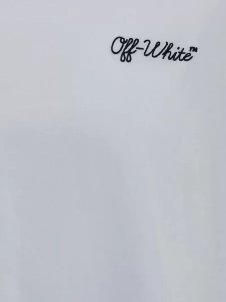 Tricou Off-white cu autograf alb