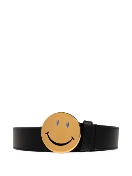Cu centură curea Moschino din piele negru