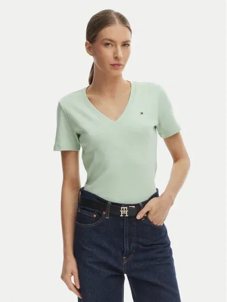Тениска Tommy Hilfiger зелено