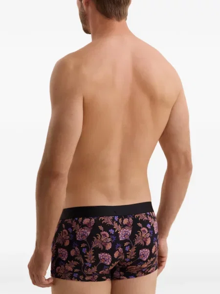 Boxeri Aubade cu model floral cu imagine negru