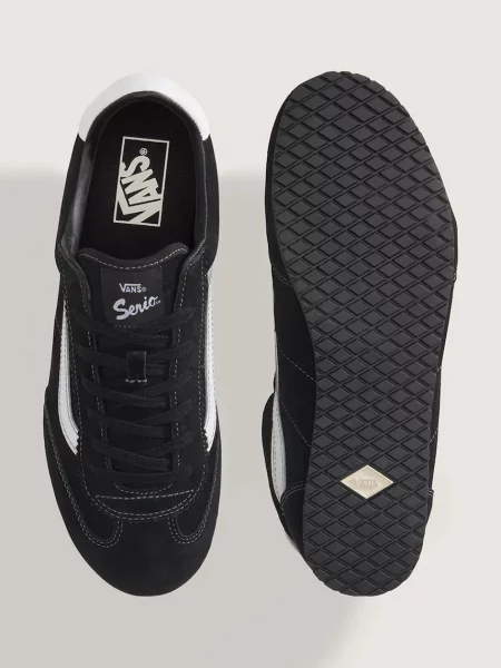 Vans Super Lowpro маратонки от велур черно