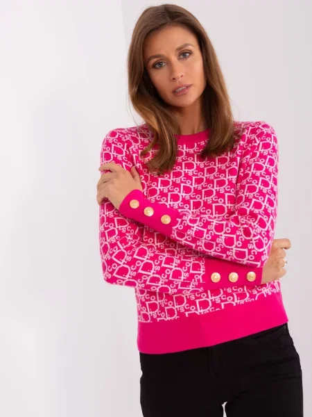 Pulover Fashionhunters fucsie