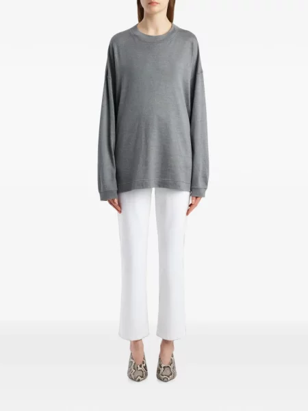 Blugi Khaite stretch alb