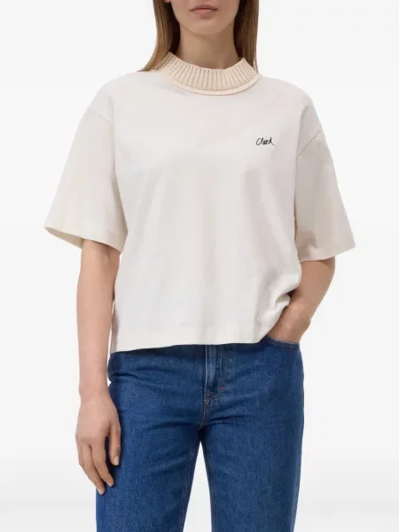 Tricou Closed cu broderie